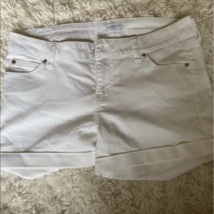 White Jean Shorts